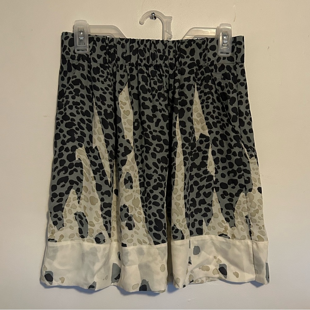 Cabi Leopard Print Mini Skirt Women’s Size S